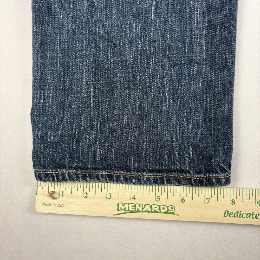 American Eagle Stretch Jeans Womens 14 Regular Dark Wash Cropped Straight Leg - Picture 8 of 8